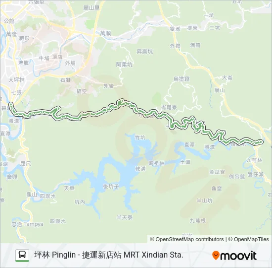 綠12坪林站 Bus Line Map