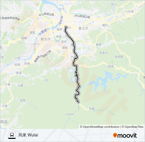 849屈尺社區 Bus Line Map