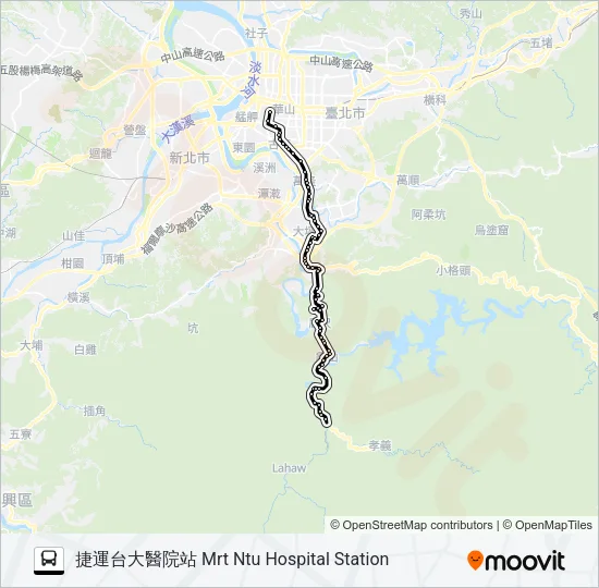 849屈尺社區 Bus Line Map