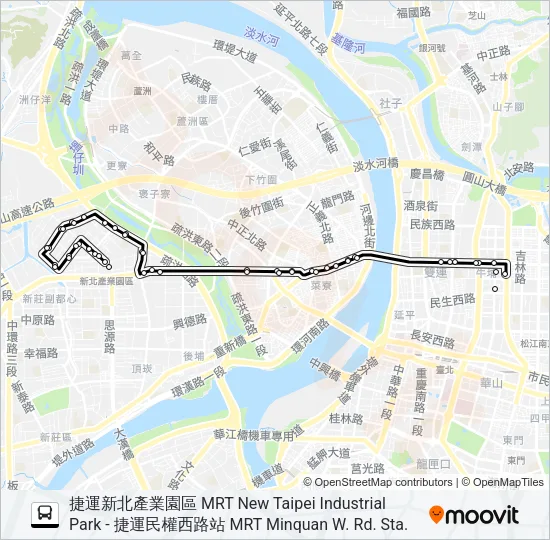 520 Bus Line Map