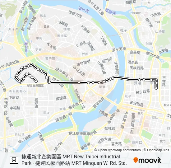 520 Bus Line Map