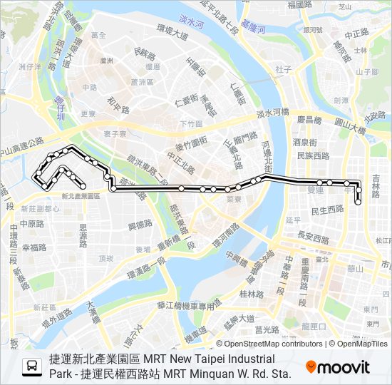 520 bus Line Map