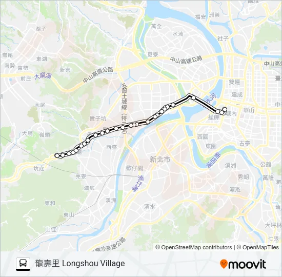 635 Bus Line Map