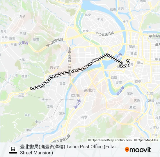 635 Bus Line Map