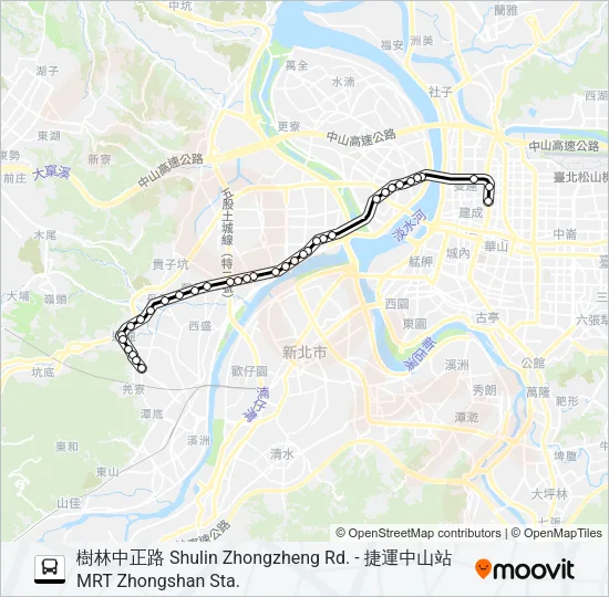 636 Bus Line Map