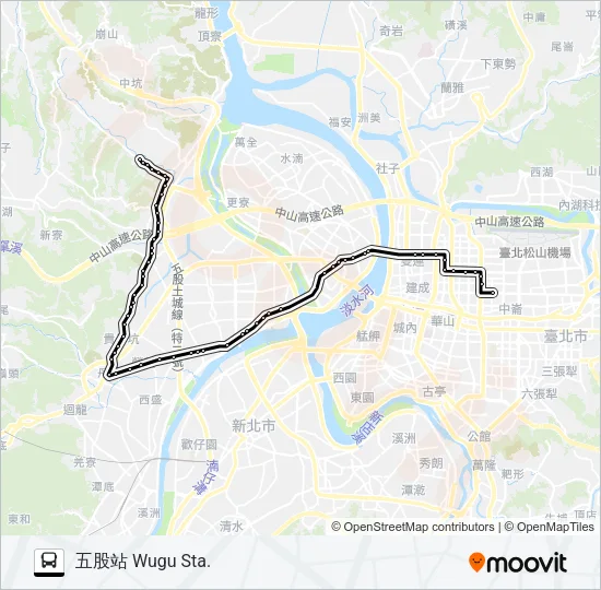 638 Bus Line Map