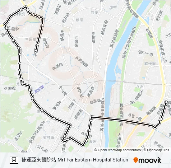 712 Bus Line Map