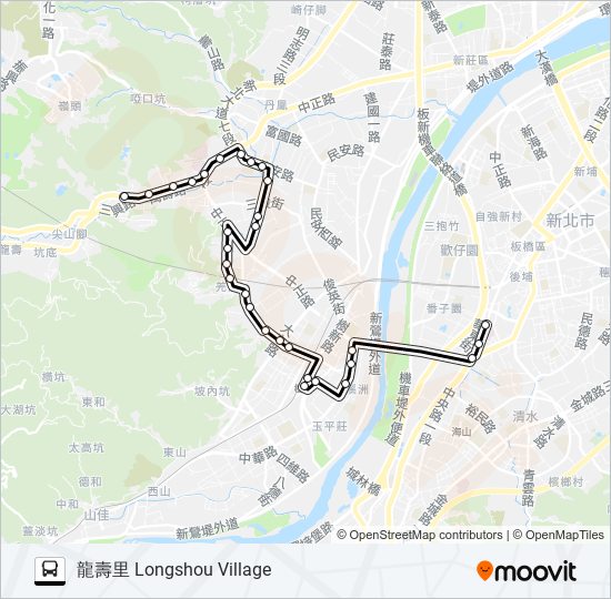 712 bus Line Map