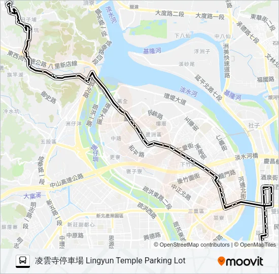 785 Bus Line Map