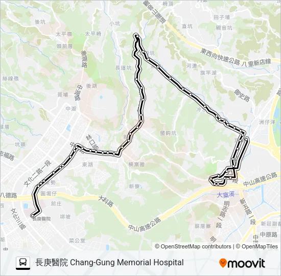 822 Bus Line Map