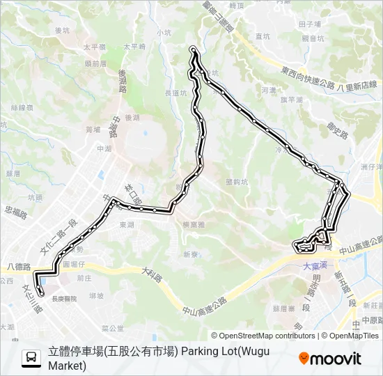 822 Bus Line Map