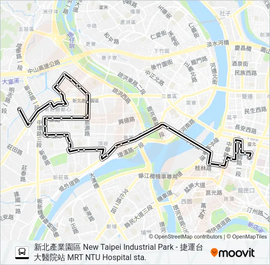 巴士835的線路圖
