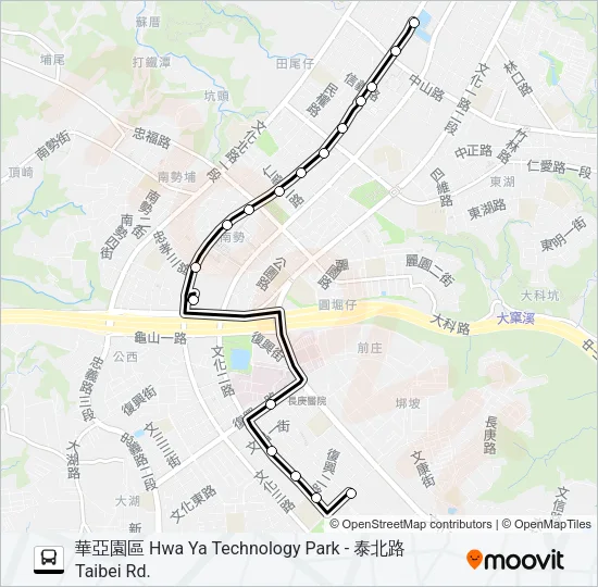 854 Bus Line Map