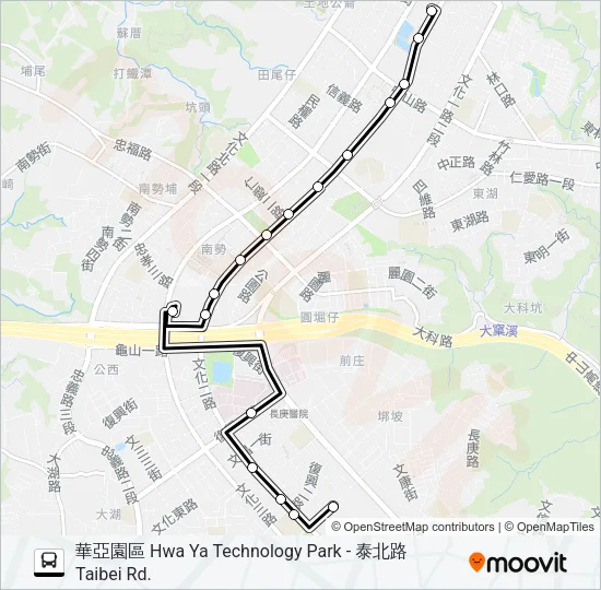 854 Bus Line Map