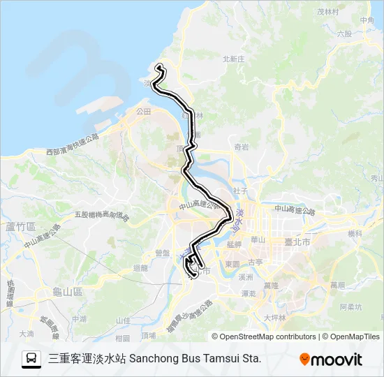 857 Bus Line Map