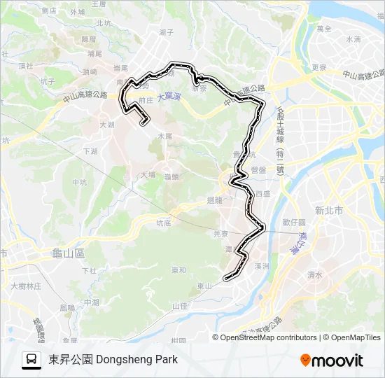 858 Bus Line Map