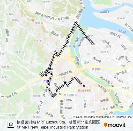 899 Bus Line Map