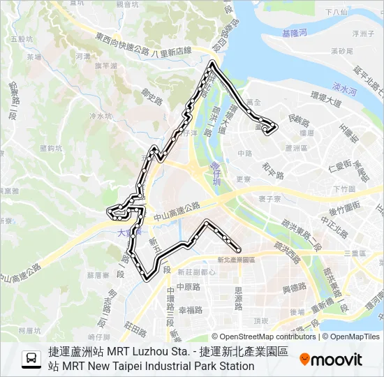 899 Bus Line Map