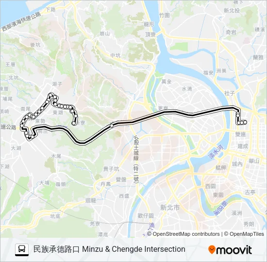 巴士936的線路圖