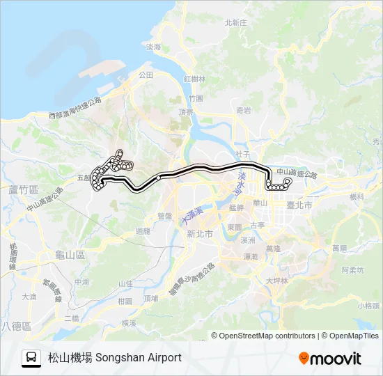 945 Bus Line Map