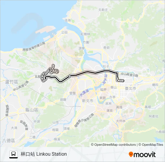 945 Bus Line Map