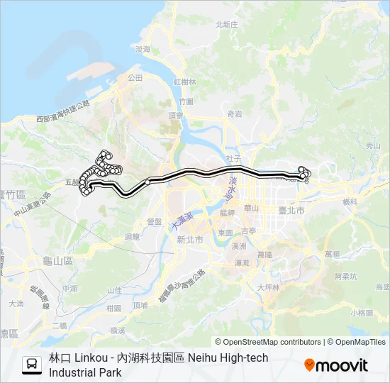 946 Bus Line Map
