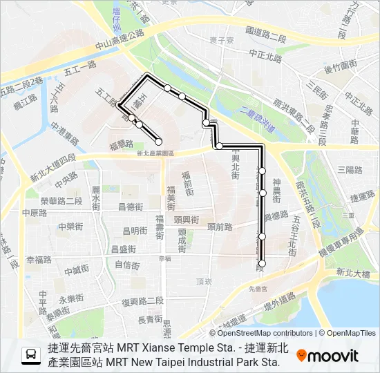 巴士958的線路圖