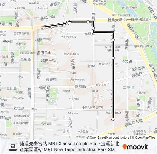 巴士958的線路圖