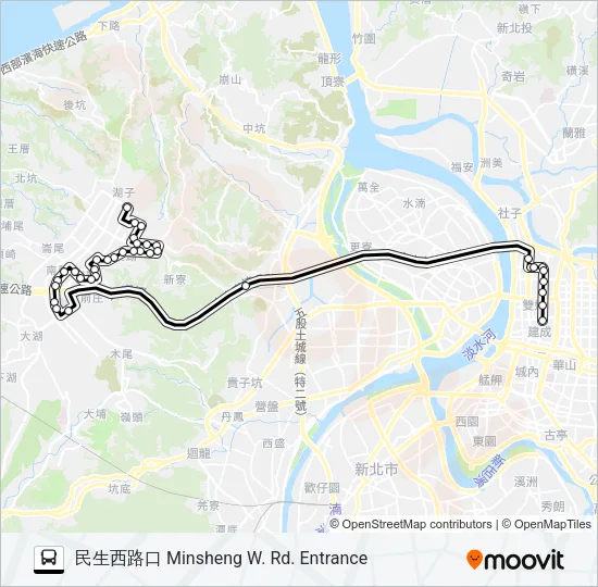 966 Bus Line Map