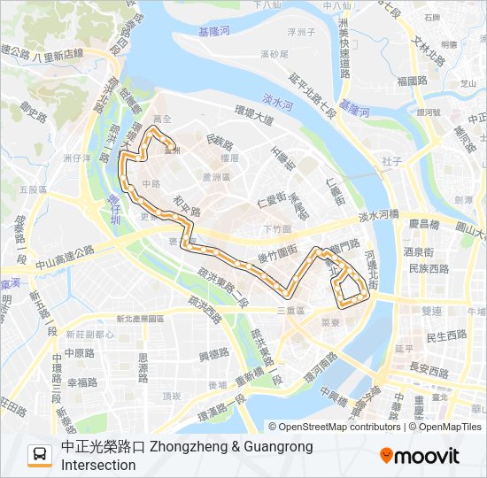 橘25 Bus Line Map