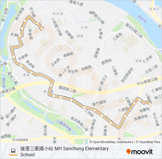 橘25 Bus Line Map