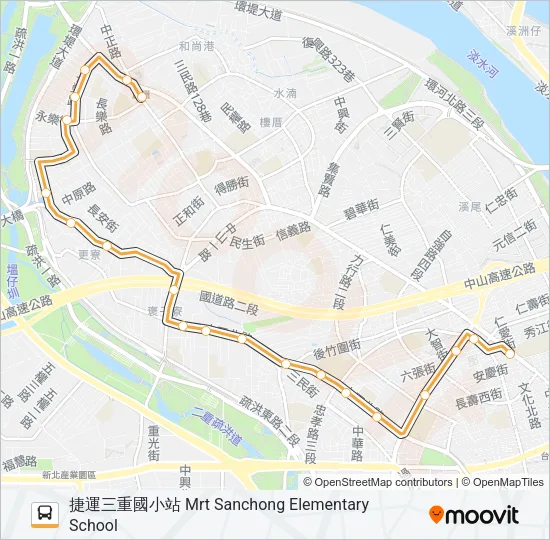 巴士橘25的線路圖