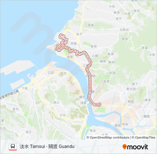 紅23 Bus Line Map