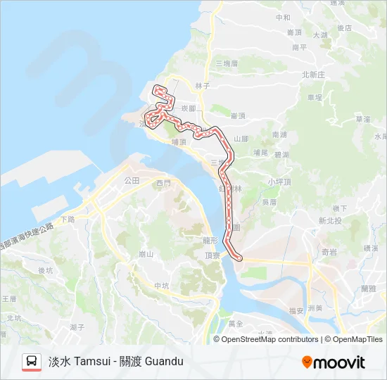 紅23 Bus Line Map