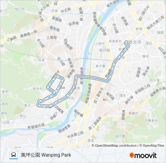 藍38 Bus Line Map
