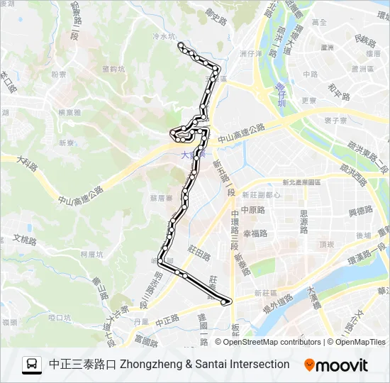 638副 Bus Line Map