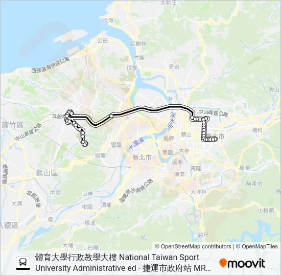 967直 Bus Line Map