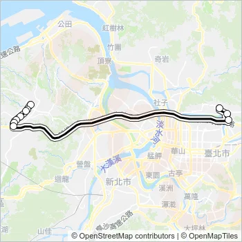 林口-內湖科技園區 Bus Line Map