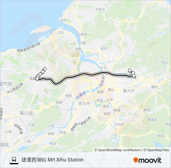 林口-內湖科技園區 bus Line Map