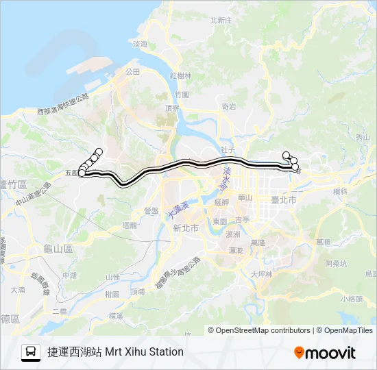 林口-內湖科技園區 Bus Line Map