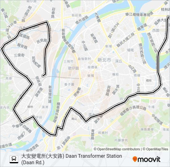 985萬大樹林先導公車 bus Line Map