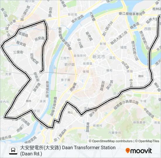 985萬大樹林先導公車 Bus Line Map