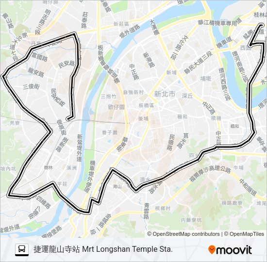 985萬大樹林先導公車 Bus Line Map
