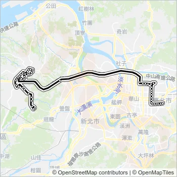 967體育大學行政教學大樓 Bus Line Map