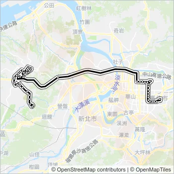 967體育大學行政教學大樓 Bus Line Map
