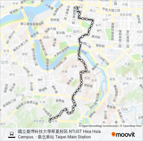249 Bus Line Map