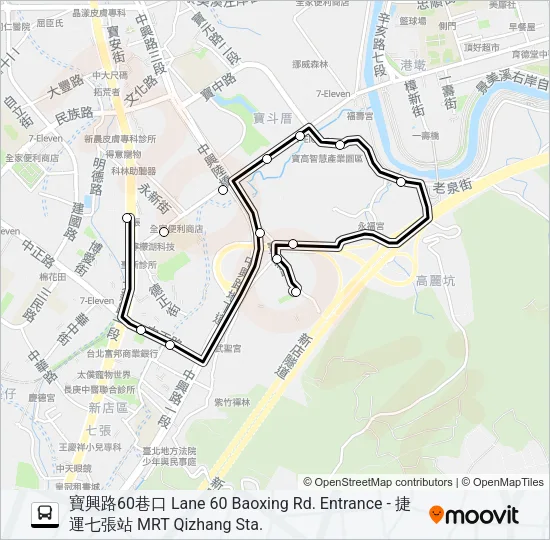 592 Bus Line Map