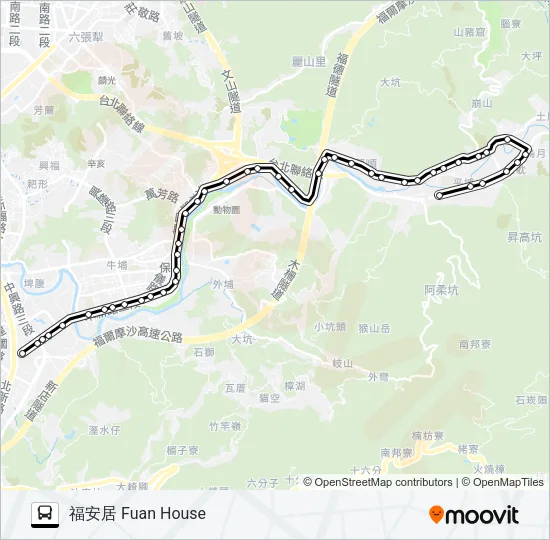 819 Bus Line Map