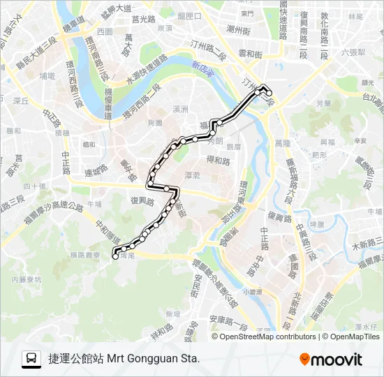 895 Bus Line Map