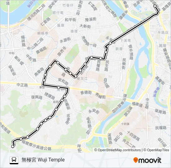 895 Bus Line Map